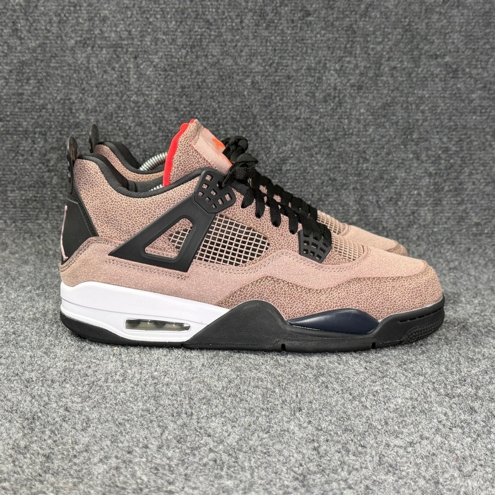 Jordan 4 Retro Athletic Shoes Men's 10 Taupe Haze Basketball Sneakers